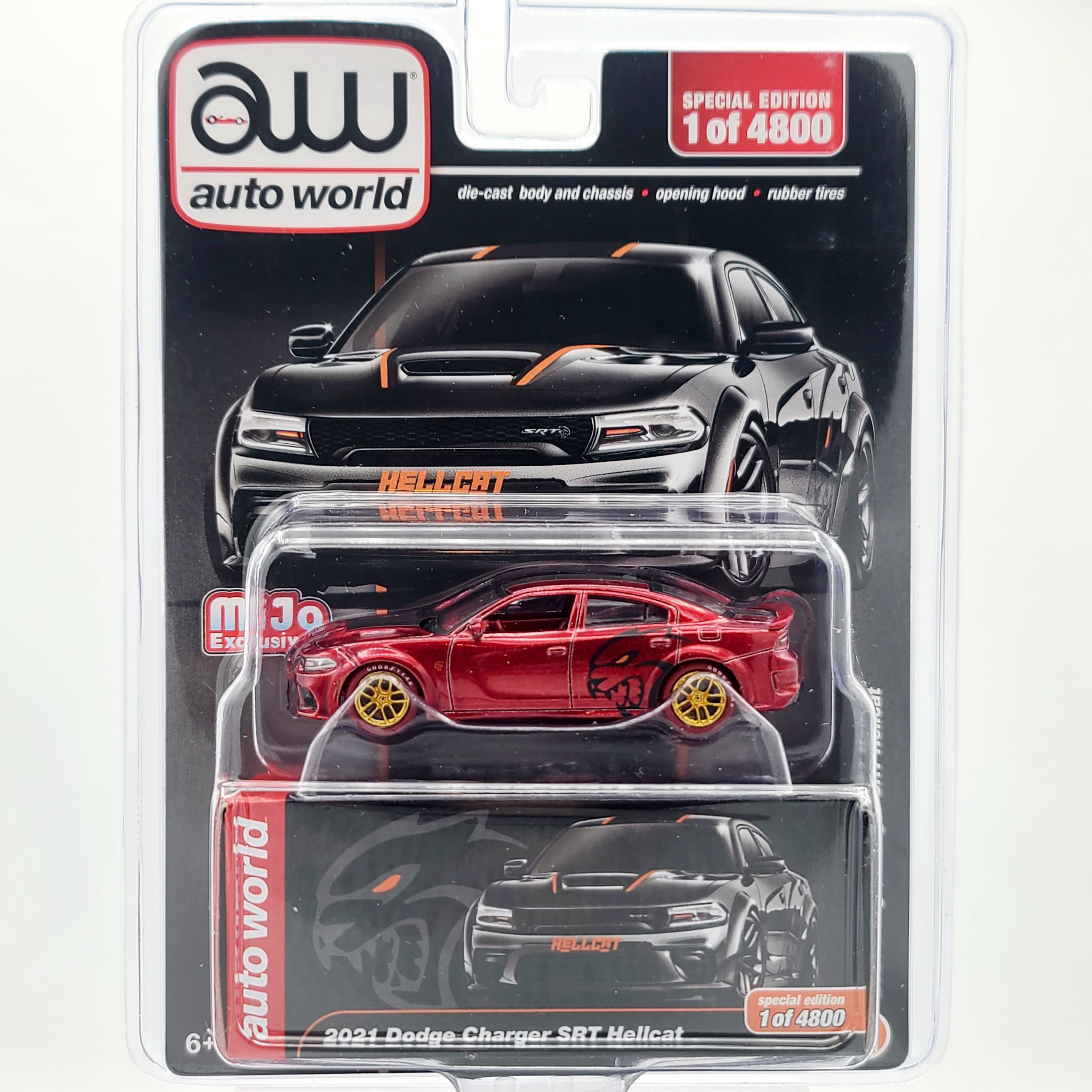Auto World - CHASE, ULTRA RED - '21 Dodge Charger SRT Hellcat - 1:64 (2025 MiJo Exclusives - Limited Edition)